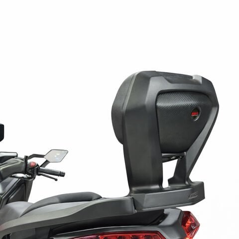 GP Kompozit Yamaha XMAX 250-400 2018-2026 Uyumlu Dikişli Sissy Bar Siyah