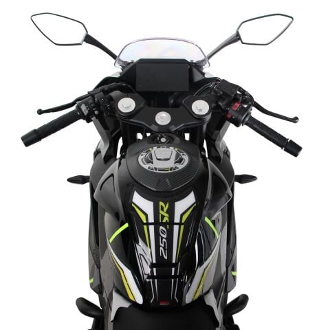 GP Kompozit CF Moto 250 SR 2020-2026 Uyumlu Tank Pad Seti Turuncu - Mavi