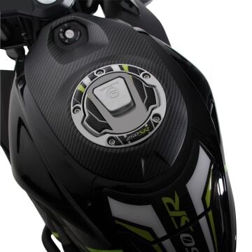 GP Kompozit CF Moto 250 SR 2020-2024 Uyumlu Tank Pad Seti Turuncu - Mavi