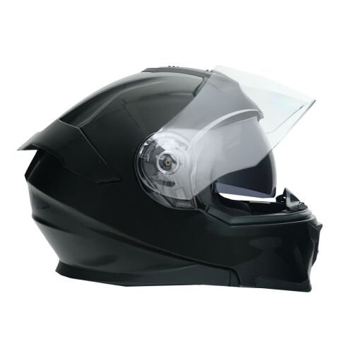 GP NERO MKS004-B Güneş Vizörlü Şeffaf Çene Açılır Motosiklet Kaskı