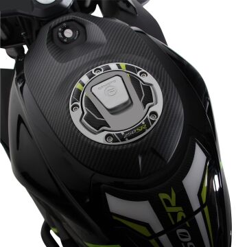 GP Kompozit CF Moto 250 SR 2020-2024 Uyumlu Tank Pad Seti Siyah - Kırmızı