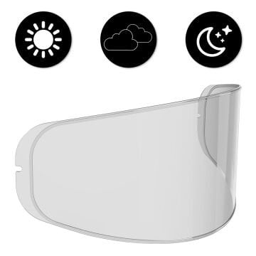 GP Kompozit Universal Kask Buğu Buhar Önleyici Pinlock Şeffaf