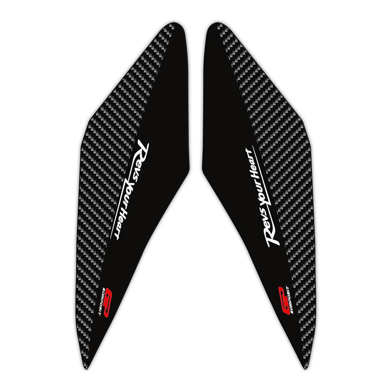 GP Kompozit Yamaha XMAX 2018-2022 Uyumlu Ön Grenaj Pad Seti Siyah-Karbon