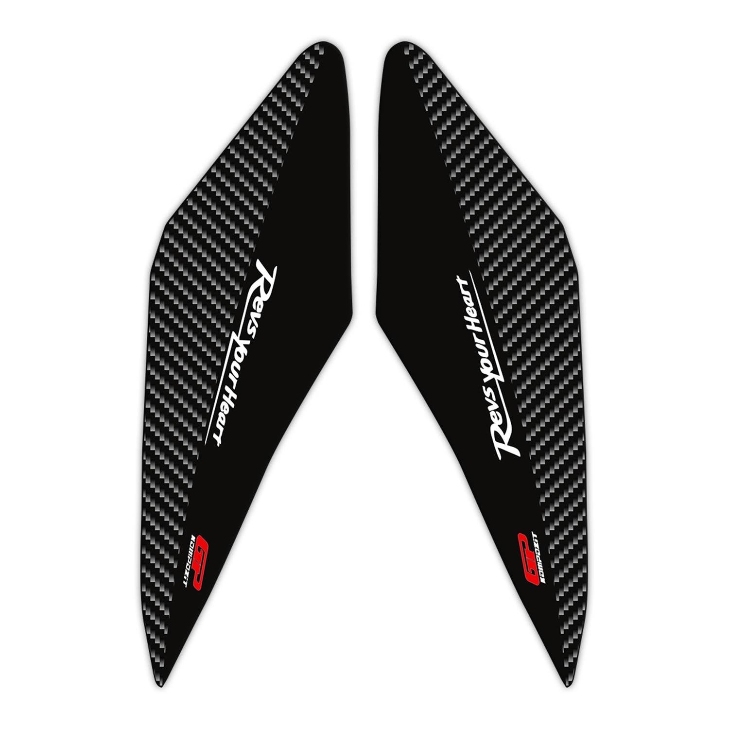 GP Kompozit Yamaha XMAX 2018-2022 Uyumlu Ön Grenaj Pad Seti Siyah-Karbon