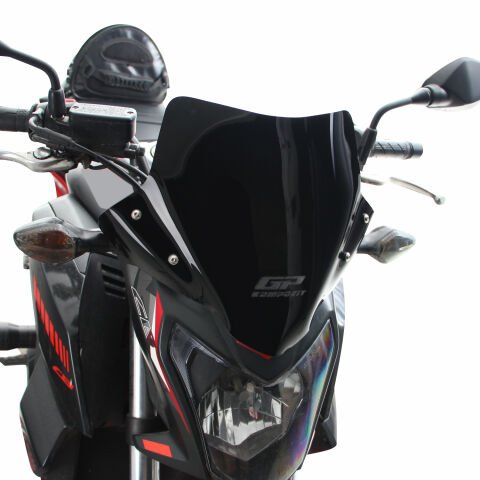 GP Kompozit Honda CB650F 2014-2020 Uyumlu Kısa Ön Cam Şeffaf