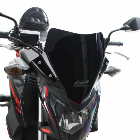 GP Kompozit Honda CB650F 2014-2020 Uyumlu Kısa Ön Cam Şeffaf