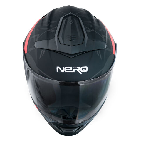 GP NERO MKS004-MBA1R Güneş Vizörlü Şeffaf Çene Açılır Motosiklet Kaskı