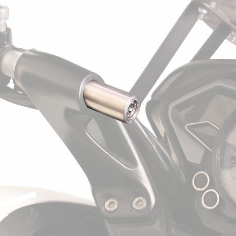 GP Kompozit Bajaj Pulsar NS 125 / NS 200 / RS 200 2011-2026 Uyumlu Telefon / Navigasyon Tutucu Gri