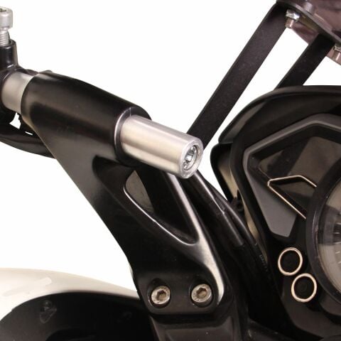 GP Kompozit Bajaj Pulsar NS 125 / NS 200 / RS 200 2011-2026 Uyumlu Telefon / Navigasyon Tutucu Gri