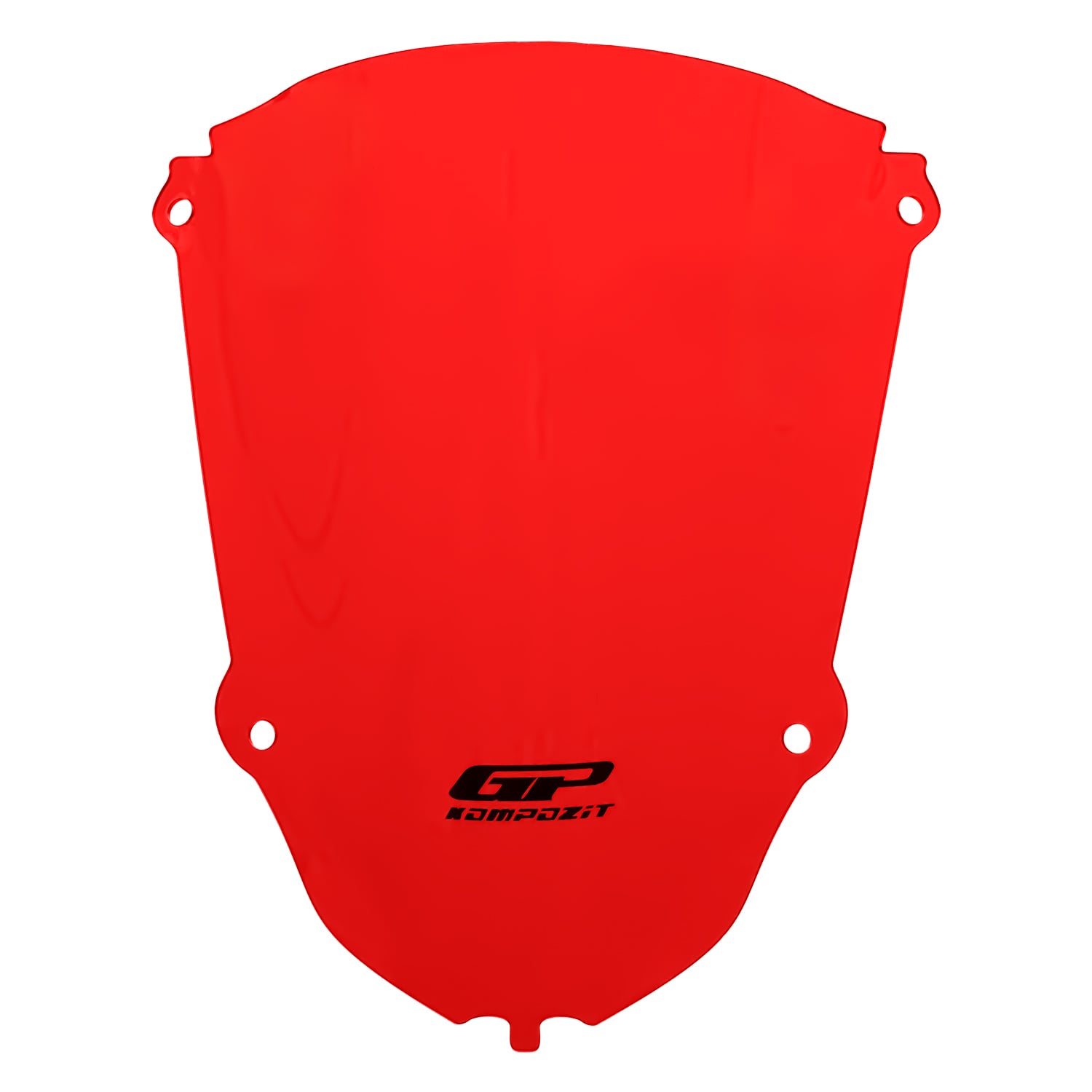 GP Kompozit Yamaha R25 2019-2025 Uyumlu Kısa Spor Ön Cam Kırmızı