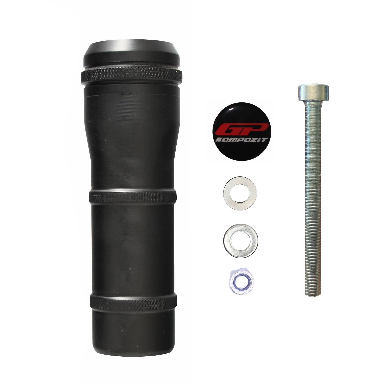 GP Kompozit Honda CBR500R 2025-2026 Uyumlu Egzoz Koruma Takozu Siyah