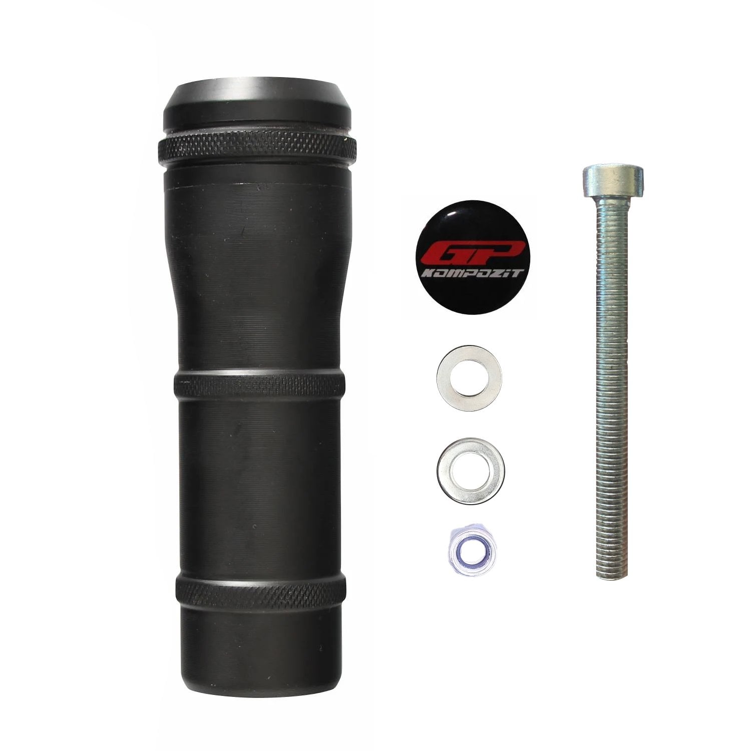 GP Kompozit Honda CBR500R 2025-2026 Uyumlu Egzoz Koruma Takozu Siyah