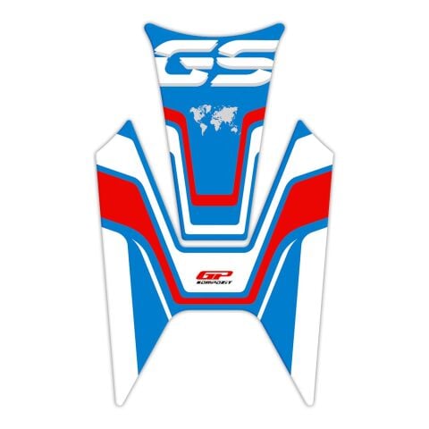 GP Kompozit BMW R 1200 GS 2013-2024 Uyumlu Tank Pad Mavi-Kırmızı