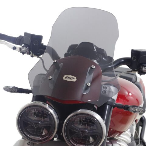 GP Kompozit Triumph Rocket 3 R / GT 2023-2024 Uyumlu Ön Cam Füme