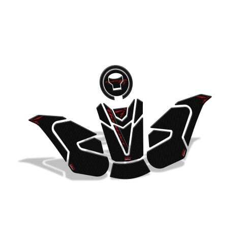 GP Kompozit Honda CB750 Hornet 2023-2024 Tank Pad Seti Karbon
