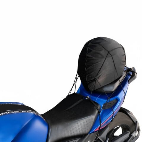 GP Kompozit Siyah Kask Filesi + 2 li Bagaj Lastiği + Buff