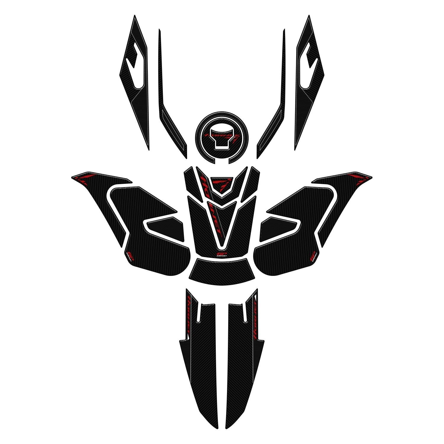 GP Kompozit Honda CB750 Hornet 2023-2024 Full Pad Seti Karbon