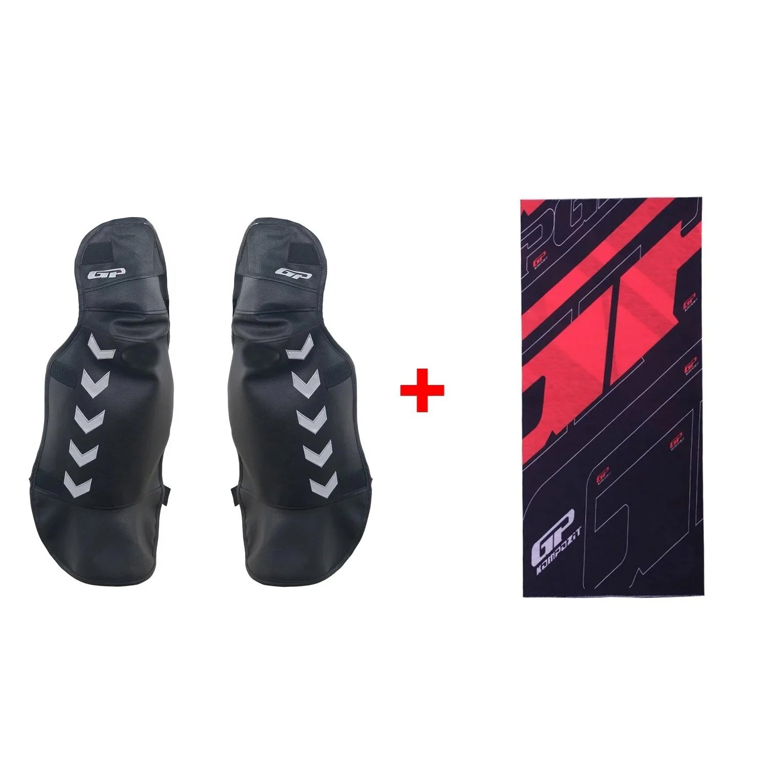 GP Kompozit Universal Bacak Koruma Örtüsü Siyah-Gri (1 Adet Boyunluk Hediye)