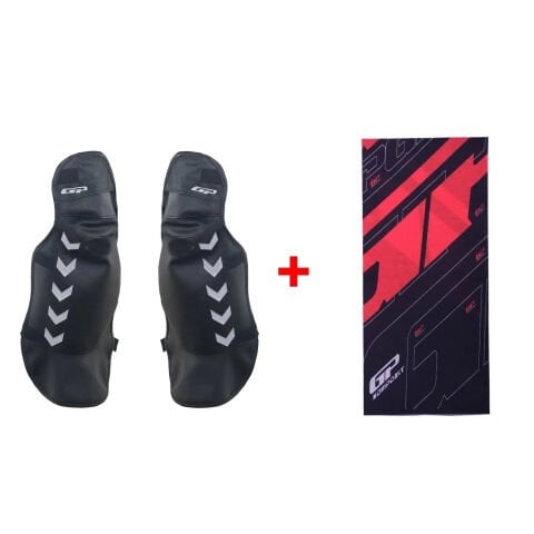 GP Kompozit Universal Bacak Koruma Örtüsü Siyah-Gri (1 Adet Boyunluk Hediye)