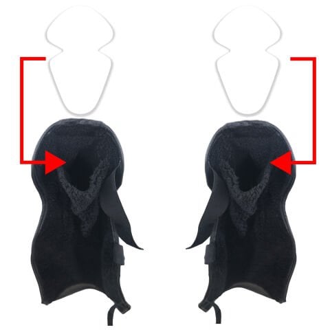 GP Kompozit Universal Bacak Koruma Örtüsü Siyah-Gri (1 Adet Boyunluk Hediye)