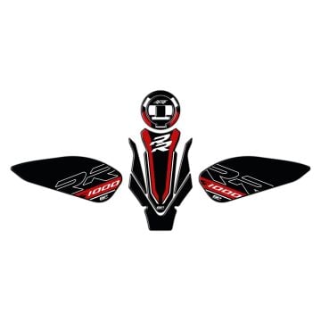 GP Kompozit BMW S 1000 RR 2019-2024 Uyumlu Tank Pad Seti Siyah