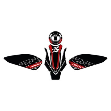 GP Kompozit BMW S 1000 RR 2019-2024 Uyumlu Tank Pad Seti Siyah