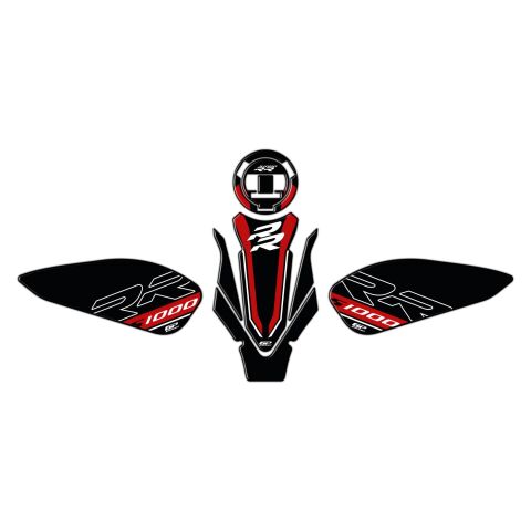 GP Kompozit BMW S 1000 RR 2019-2024 Uyumlu Tank Pad Seti Siyah