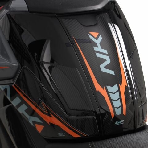 GP Kompozit CF Moto 250 NK 2023-2025 Uyumlu Tank Pad Seti Turuncu