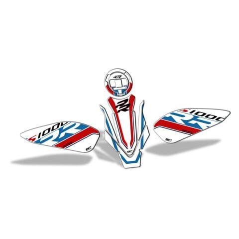 GP Kompozit BMW S 1000 RR 2019-2026 Uyumlu Tank Pad Seti Beyaz
