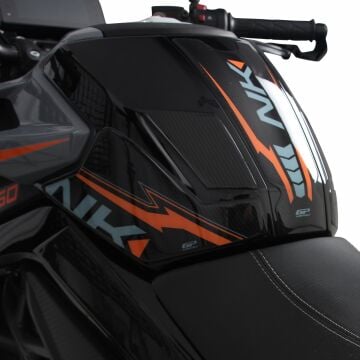 GP Kompozit CF Moto 250 NK 2023-2024 Uyumlu Full Pad Seti Turuncu