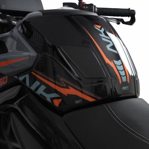 GP Kompozit CF Moto 250 NK 2023-2025 Uyumlu Full Pad Seti Turuncu