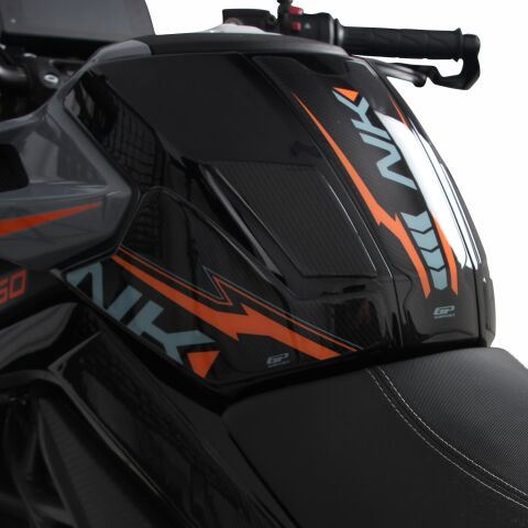 GP Kompozit CF Moto 250 NK 2023-2026 Uyumlu Full Pad Seti Turuncu