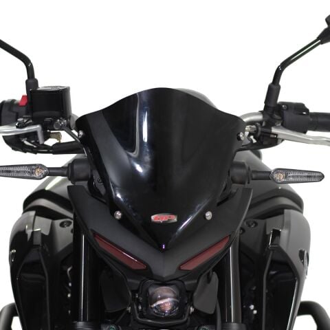 GP Kompozit Yamaha MT-25 2020-2026 Uyumlu Spor Cam Siyah