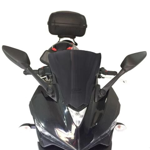 GP Kompozit Yamaha R25 2015-2018 Uyumlu Ön Cam Siyah