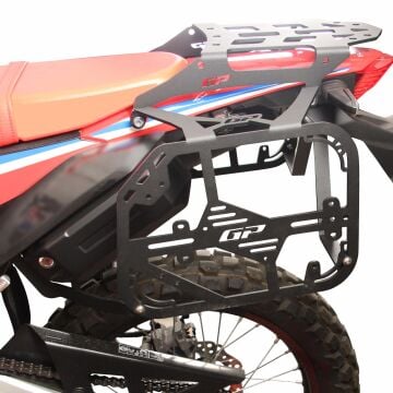 GP Kompozit Honda CRF250 Rally 2021-2024 Uyumlu Yan Çanta Demiri Siyah