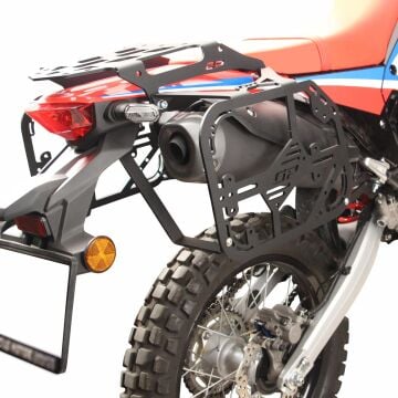 GP Kompozit Honda CRF250 Rally 2021-2024 Uyumlu Yan Çanta Demiri Siyah
