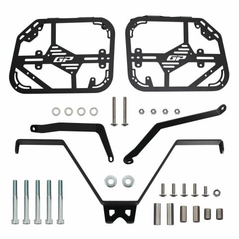 GP Kompozit Honda CRF250 Rally 2021-2025 Uyumlu Yan Çanta Demiri Siyah