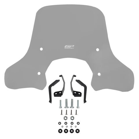 GP Kompozit Lambretta V125 / V200 2021-2023 Uyumlu Ön Cam Füme