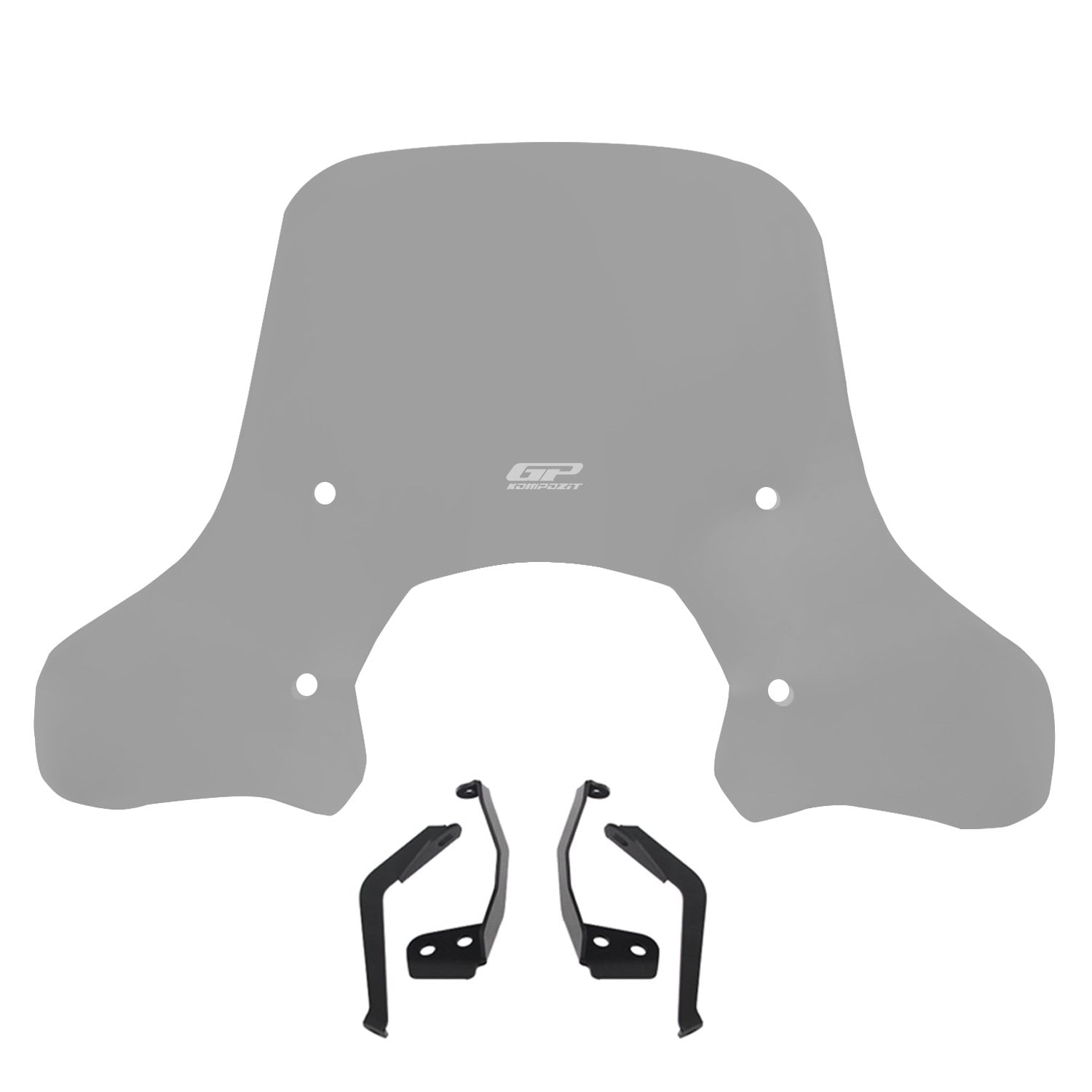 GP Kompozit Lambretta V125 / V200 2021-2023 Uyumlu Ön Cam Füme