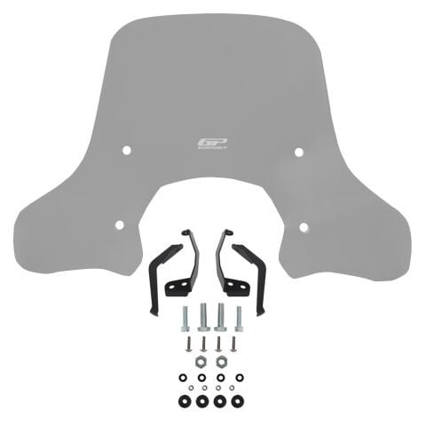 GP Kompozit Lambretta V125 / V200 2021-2023 Uyumlu Ön Cam Füme