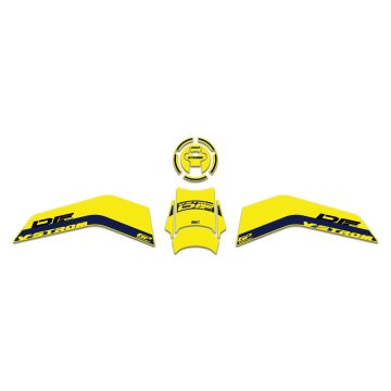 GP Kompozit Suzuki V-Strom 800 DE 2023-2024 Uyumlu Tank Pad Seti Sarı