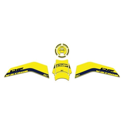 GP Kompozit Suzuki V-Strom 800 DE 2023-2024 Uyumlu Tank Pad Seti Sarı