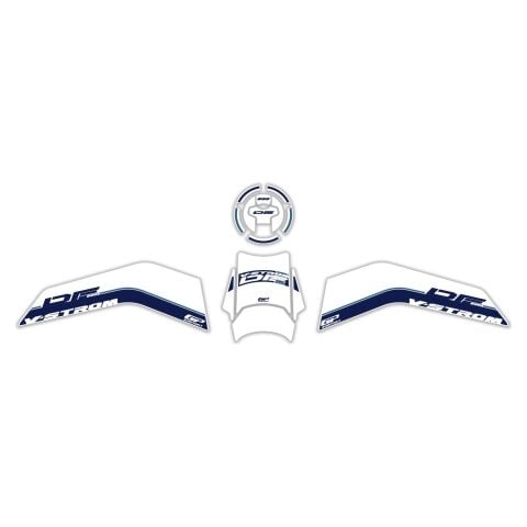 GP Kompozit Suzuki V-Strom 800 DE 2023-2024 Uyumlu Tank Pad Seti Beyaz