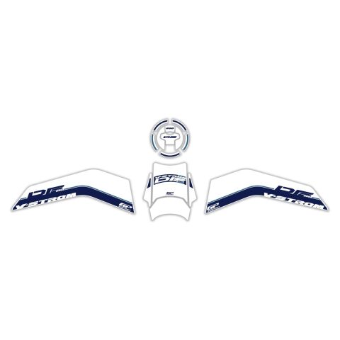 GP Kompozit Suzuki V-Strom 800 DE 2023-2024 Uyumlu Tank Pad Seti Beyaz