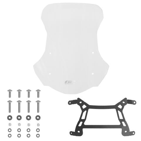 GP Kompozit BMW F 900 GS 2024-2025 Uyumlu Ön Tur Camı Şeffaf