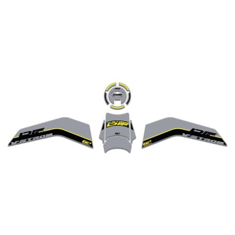 GP Kompozit Suzuki V-Strom 800 DE 2023-2024 Uyumlu Tank Pad Seti Gri