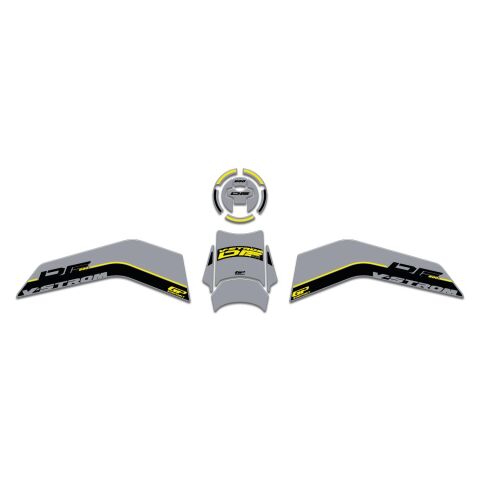 GP Kompozit Suzuki V-Strom 800 DE 2023-2024 Uyumlu Tank Pad Seti Gri