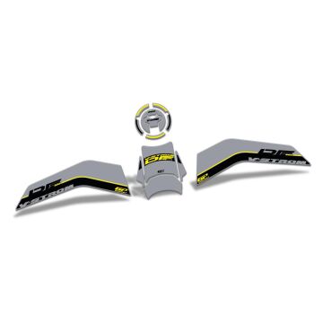 GP Kompozit Suzuki V-Strom 800 DE 2023-2024 Uyumlu Tank Pad Seti Gri