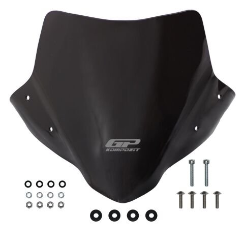 GP Kompozit Honda CB500F 2014-2020 Uyumlu Kısa Ön Cam Siyah