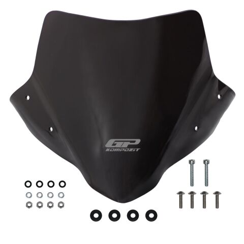 GP Kompozit Honda CB500F 2014-2020 Uyumlu Kısa Ön Cam Siyah
